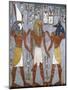 Rameses I Between Horus and Anubis, Fresco, Burial Chamber, Tomb of Ramesses I-null-Mounted Giclee Print