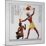 Ramesses II Striking an Ethiopian Prisoner-Ippolito Rosellini-Mounted Giclee Print