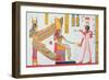 Ramesses IV (1153-1147 BC) Offering Incense to Isis and Amon-Re, Seated on a Throne-Jean Francois Champollion-Framed Giclee Print