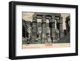 Ramesseum of Rameses II, Thebes, Egypt-null-Framed Photographic Print