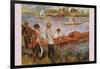 Rameurs a Chatou-Edouard Manet-Framed Art Print