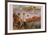 Rameurs a Chatou-Edouard Manet-Framed Premium Giclee Print