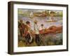 Rameurs a Chatou-Edouard Manet-Framed Art Print