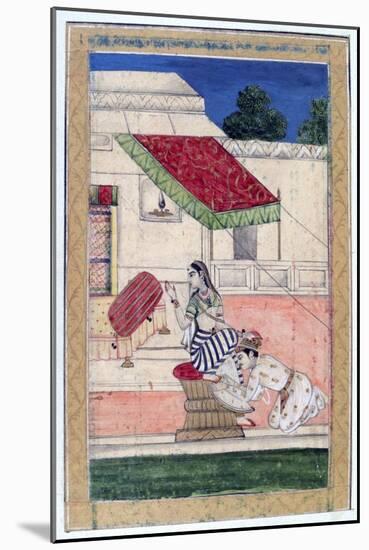 Ramkali Ragini, Ragamala Album, School of Rajasthan, 19th Century-null-Mounted Giclee Print