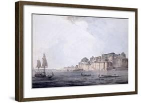 Ramnagar, Near Benares [Varanasi], Uttar Pradesh, C. 1788-9 (Pencil, Pen and Black Ink, W/C)-Thomas & William Daniell-Framed Giclee Print