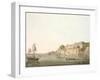 Ramnugur, near Benares, on River Ganges, from 'Oriental Scenery: Twenty Four Views in Hindoostan'-Thomas Daniell-Framed Giclee Print