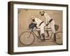 Ramon Casas And Father Romeu Riding a Tandem-Ramon Casas-Framed Giclee Print