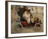 Ramon Casas and Pere Romeu in a Motor Car. 1901-Ramon Casas i Carbó-Framed Giclee Print