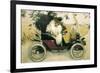 Ramon Casas and Pere Romeu in an Automobile-Ramon Casas Carbo-Framed Art Print