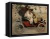 Ramon Casas and Pere Romeu in an Automobile-Ramon Casas-Framed Stretched Canvas