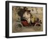 Ramon Casas and Pere Romeu in an Automobile-Ramon Casas-Framed Giclee Print