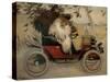 Ramon Casas and Pere Romeu in an Automobile-Ramon Casas-Stretched Canvas