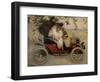 Ramon Casas and Pere Romeu in an Automobile-Ramon Casas-Framed Giclee Print