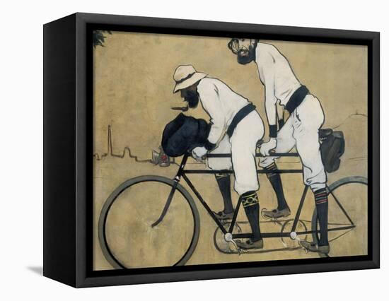 Ramon Casas and Pere Romeu on a Tandem-Ramon Casas Carbo-Framed Stretched Canvas