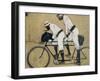 Ramon Casas and Pere Romeu on a Tandem-Ramon Casas Carbo-Framed Art Print