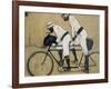 Ramon Casas and Pere Romeu on a Tandem-Ramon Casas Carbo-Framed Art Print