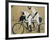 Ramon Casas and Pere Romeu on a Tandem-Ramon Casas Carbo-Framed Art Print