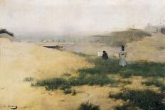 Landscape with Figures-Ramon Casas Carbo-Art Print