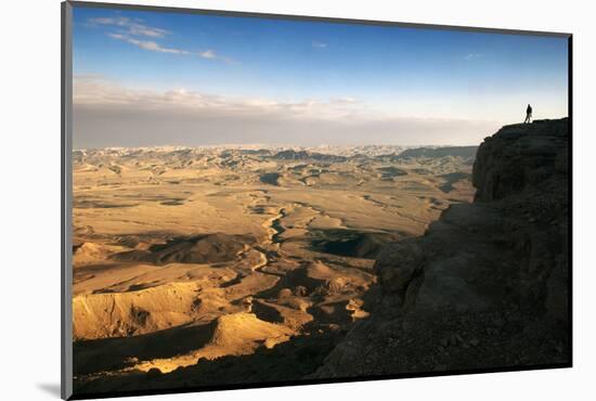 Ramon Crater Viewed from Mitzpe Ramon Visitors Center, Negev Desert, Israel-David Noyes-Mounted Photographic Print