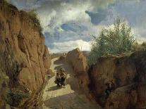 The Path to Granollers, 1866-1872-Ramon Marti Alsina-Framed Stretched Canvas