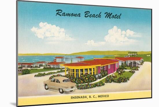 Ramona Beach Motel, Ensenada, Mexico-null-Mounted Art Print