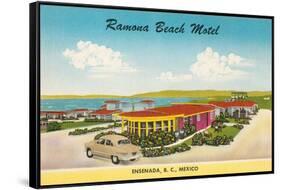 Ramona Beach Motel, Ensenada, Mexico-null-Framed Stretched Canvas