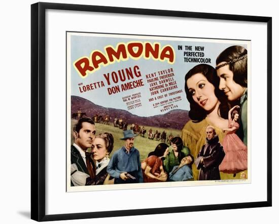 Ramona, Kent Taylor, Pauline Frederick, John Carradine, 1936-null-Framed Photo