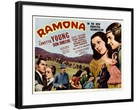 Ramona, Kent Taylor, Pauline Frederick, John Carradine, 1936-null-Framed Photo