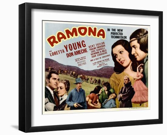 Ramona, Kent Taylor, Pauline Frederick, John Carradine, 1936-null-Framed Photo