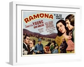 Ramona, Kent Taylor, Pauline Frederick, John Carradine, 1936-null-Framed Photo