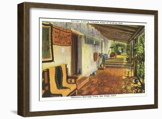 Ramona's Marriage Place, Old Town, San Diego, California-null-Framed Art Print