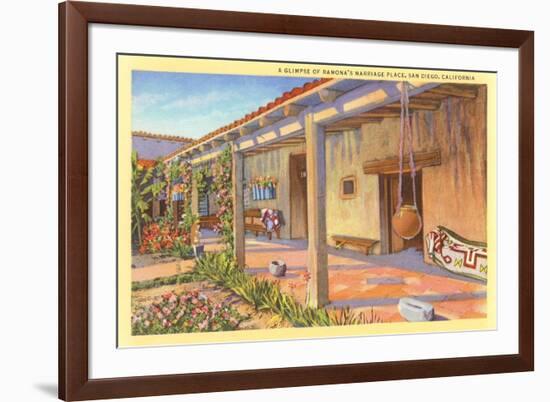 Ramona's Marriage Place, Old Town, San Diego, California-null-Framed Art Print