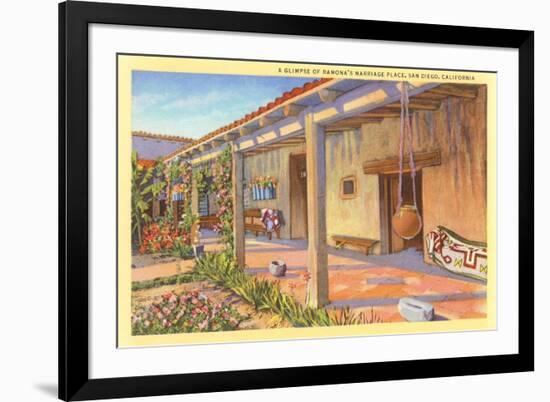 Ramona's Marriage Place, Old Town, San Diego, California-null-Framed Art Print