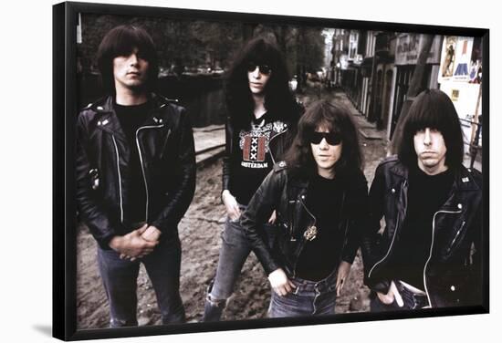 Ramones-Amsterdam 1977-null-Framed Poster