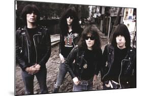 Ramones-Amsterdam 1977-null-Mounted Poster