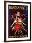 Ramos Pinto Vintage Poster - Europe-Lantern Press-Framed Art Print