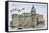 Ramparts and main gate of Concarneau, Brittany, France-Richard Lawrence-Framed Stretched Canvas