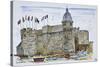 Ramparts and main gate of Concarneau, Brittany, France-Richard Lawrence-Stretched Canvas