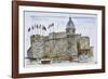 Ramparts and main gate of Concarneau, Brittany, France-Richard Lawrence-Framed Photographic Print