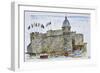 Ramparts and main gate of Concarneau, Brittany, France-Richard Lawrence-Framed Photographic Print