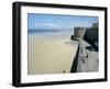 Ramparts of Old Town and Beach to the Northwest of St. Malo, Brittany, France-Richard Ashworth-Framed Photographic Print