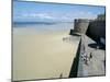 Ramparts of Old Town and Beach to the Northwest of St. Malo, Brittany, France-Richard Ashworth-Mounted Photographic Print