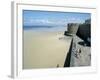Ramparts of Old Town and Beach to the Northwest of St. Malo, Brittany, France-Richard Ashworth-Framed Photographic Print