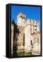 Ramparts of Scaliger Castle Dating from The13th Century-Nico-Framed Stretched Canvas