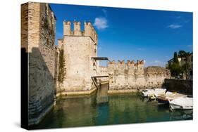 Ramparts of Scaliger Castle Dating from The13th Century-Nico-Stretched Canvas