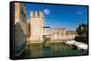 Ramparts of Scaliger Castle Dating from The13th Century-Nico-Framed Stretched Canvas