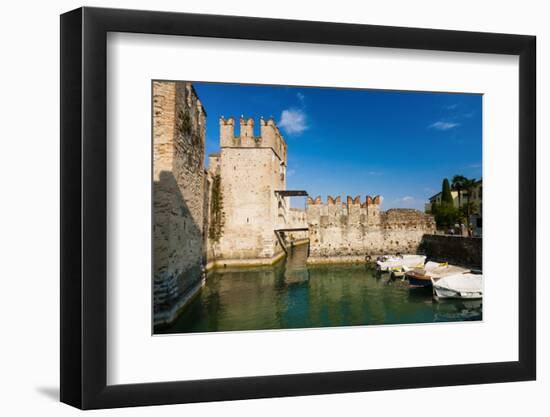 Ramparts of Scaliger Castle Dating from The13th Century-Nico-Framed Photographic Print