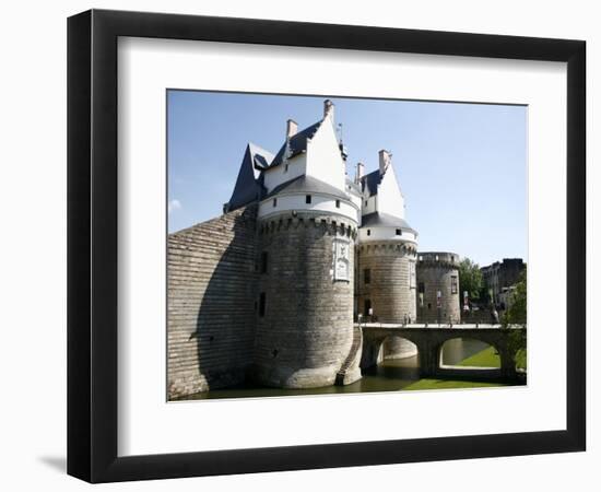 Ramparts of the Chateau Des Ducs De Bretagne, Nantes, Brittany, France, Europe-Levy Yadid-Framed Photographic Print