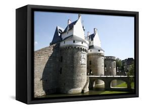 Ramparts of the Chateau Des Ducs De Bretagne, Nantes, Brittany, France, Europe-Levy Yadid-Framed Stretched Canvas
