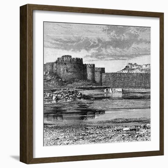 Ramparts of the Town and Citadel, Golconda, India, 1895-null-Framed Giclee Print